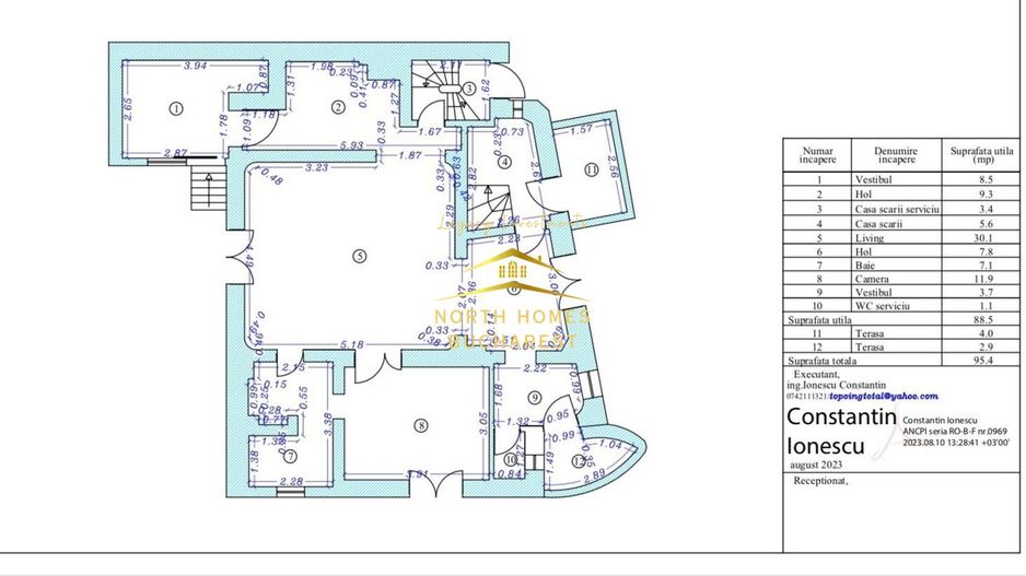 Vila de vanzare  cu acces dublu -zona ARCUL DE TRIMUF-PARCARE - Poză 15