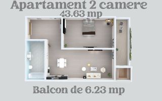 Perfect pentru investitie , apartament langa lac! - Schiță 6