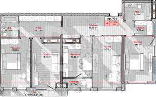Vânzare, apartament, 4 camere, șos. Hâncești, Telecentru - Poză 5