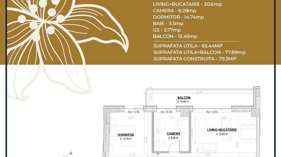 Apartament 3 camere nou- Pta-Unirii AP13B - Poză 3