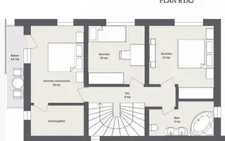 Casa Individuala Moderna cu 5 camere, in Cartierul Arhitectilor - Schiță 12