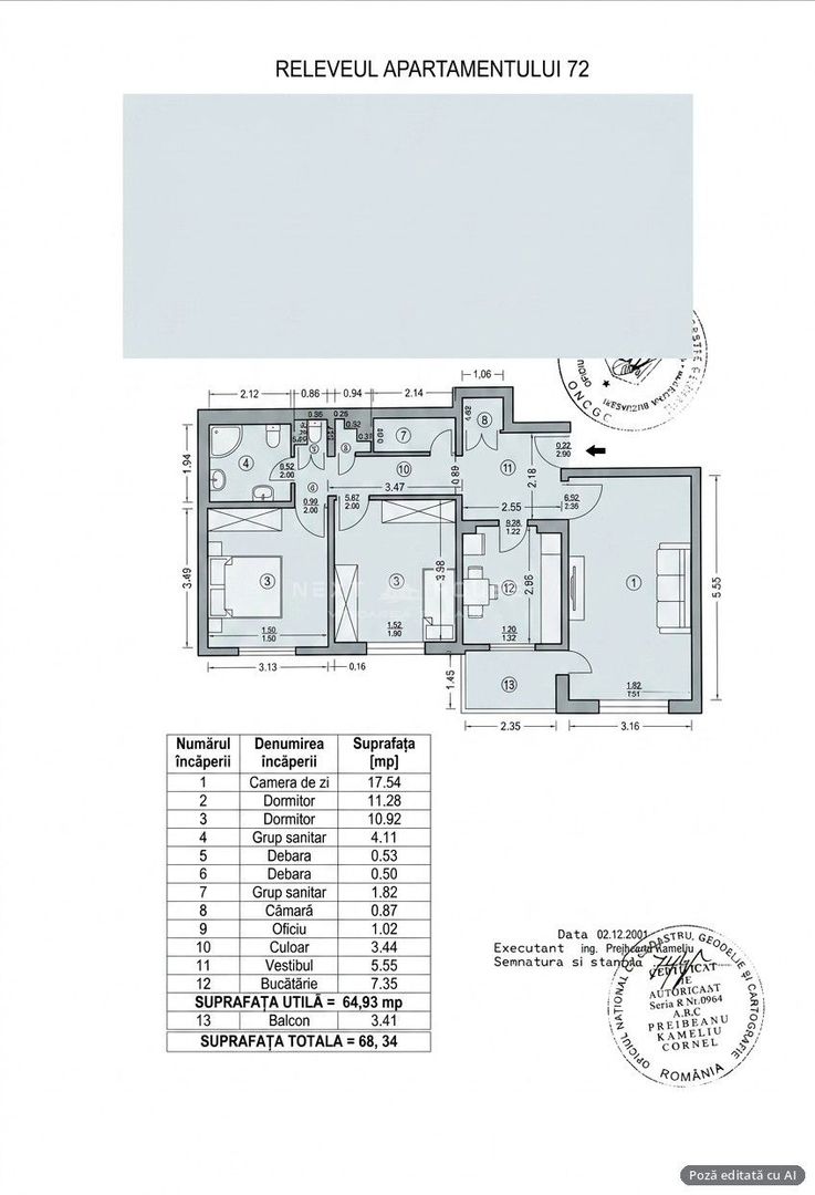 3 CAMERE ÎN RAHOVA | COMISION 0% | NEXT HOUSE - Schiță 17