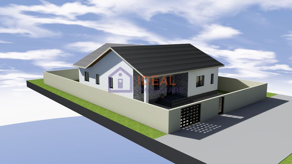 Casa Individuala pe un singur nivel cu 400 mp de teren, in Selimbar - Poză 1