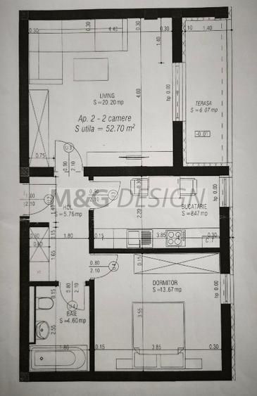 Apartament  2 camere  Braytim bloc nou - Poză 7