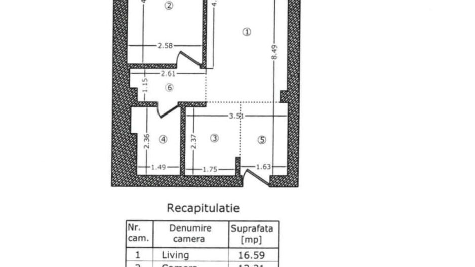 AP. 2 CAMERE AVIATIEI PARK, BLOC NOU, MOBILAT, CENTRALA, COMISION 0% - Schiță 9