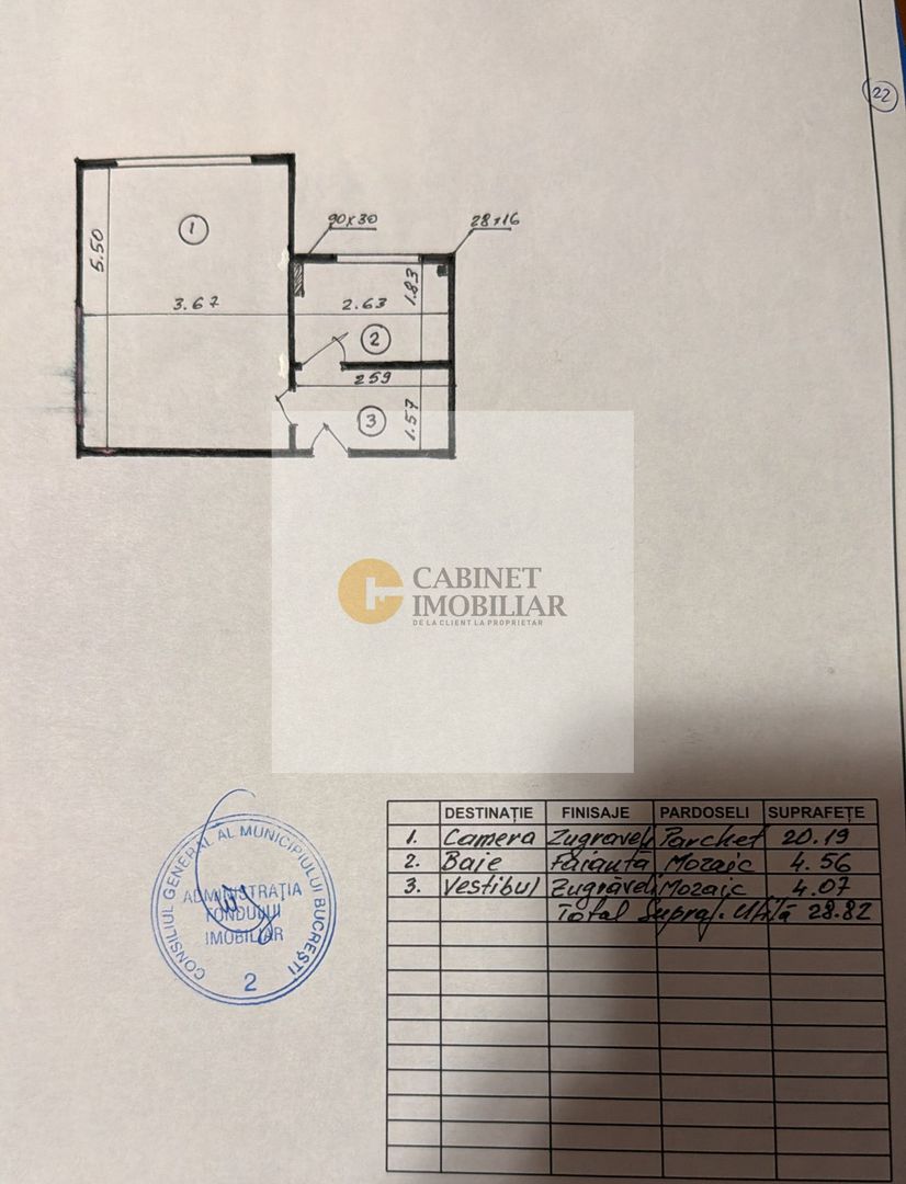 Garsoniera I Calea Victoriei I Etaj 4 - Poză 8