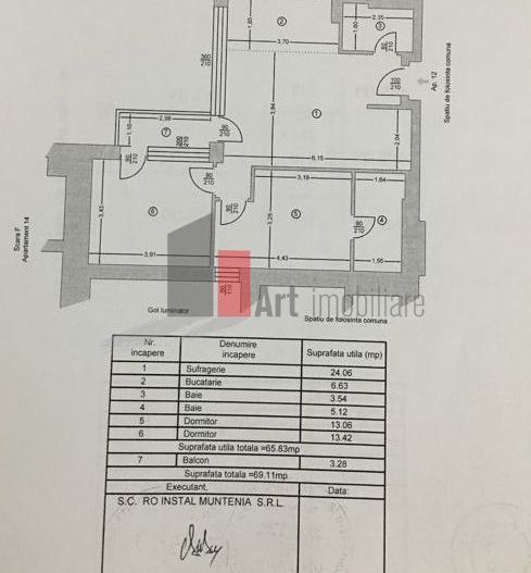 Apartament 3 camere Titan - Schiță 8