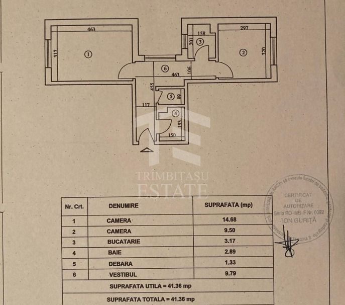 Drumul Taberei - Prelungirea Ghencea 2 camere | Parter/10 - Schiță 12