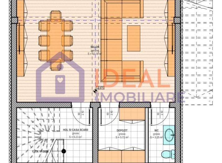 Casă premium D+P+E | Mobilată complet | Teren 634 mp | Cisnadioara - Schiță 15