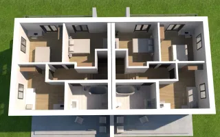 Duplex de vaznzare sat Sasar cartier nou de case spatioase - Poză 13