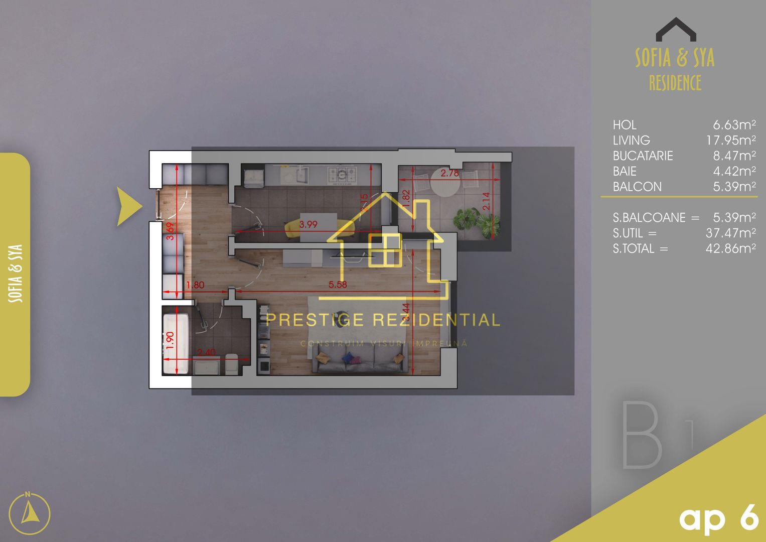 Garsoniera Spatioasa, Titan-Pallady,Metrou - Poză 3