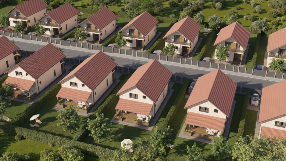 Case individuale în Sânpetru, cu teren 400 mp și toate utilitățile - Poză 11