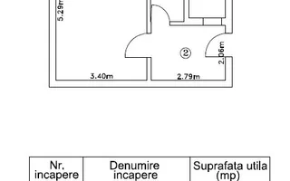 Garsoniera de vanzare, 38mp, renovata 2023, metrou Nicolae Grigorescu - Schiță 16