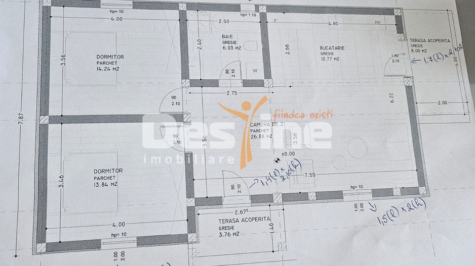 Casă VIȘAN, 3 camere decomandat 74 mp utili, teren 430 mp + parcare - Poză 13