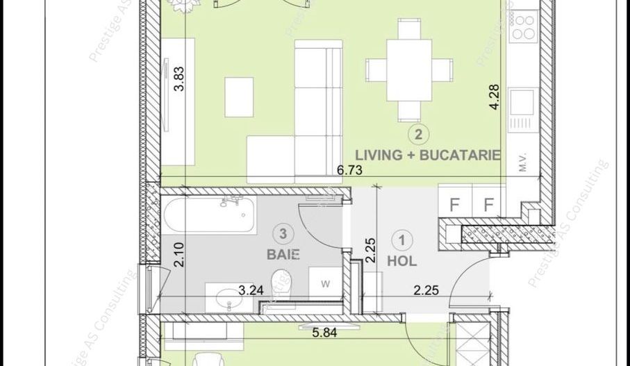 Apartament 2 camere  | Torontalului Ateneo | Prima Inchiriere | Parcare - Poză 9