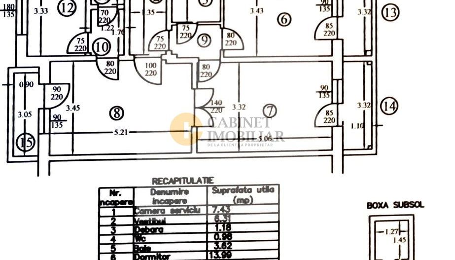 4 camere + boxa | Piata Kogalniceanu | creditabil | et. intermediar - Poză 14