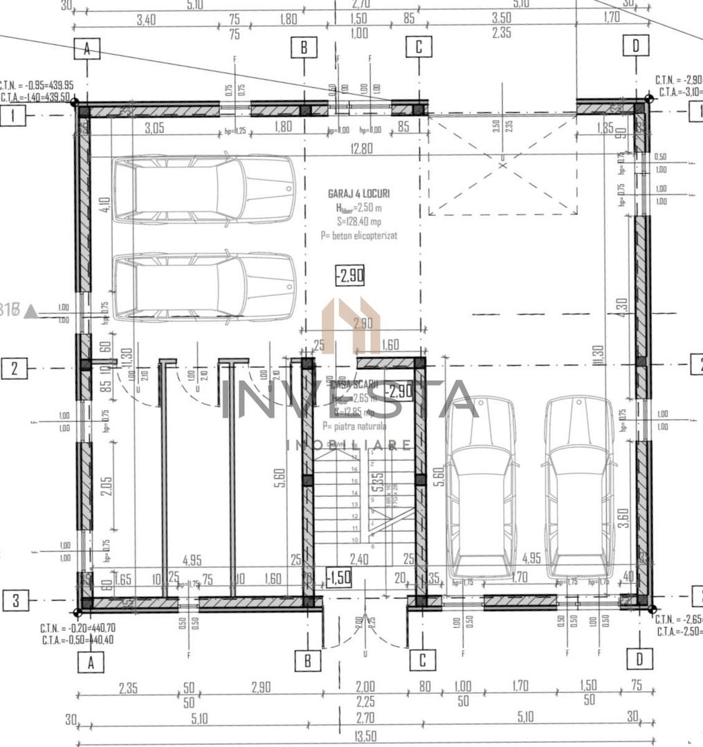 Apartament 4 camere,  121 mp,  in imobil tip vila! - Schiță 3