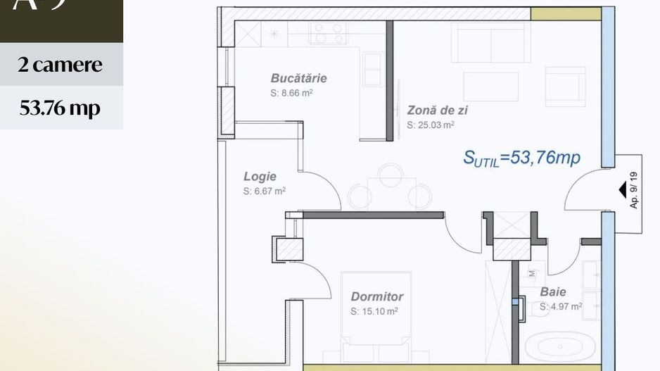 Investeste inteligent - 2 cam, design modern, zona de nord, Timisoara - Schiță 8