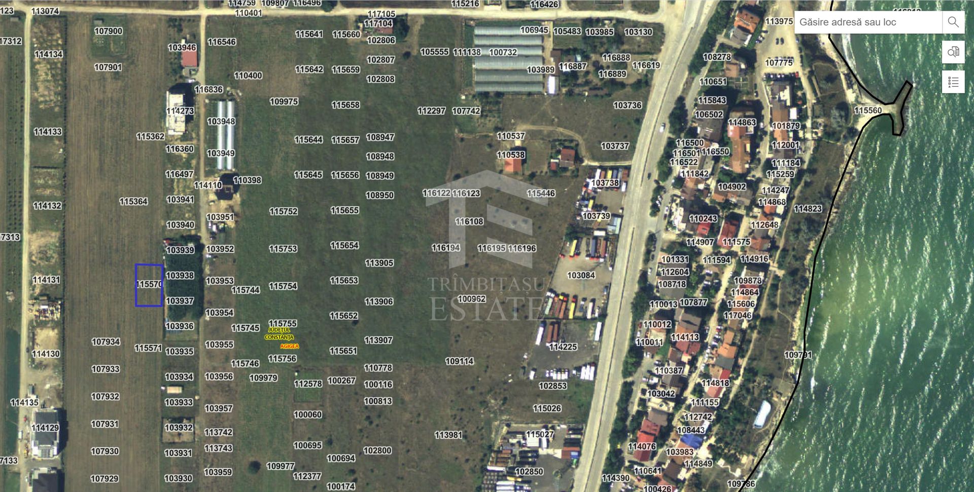 Teren intravilan 600mp Agigea RO-RO toate utilitățile vedere la mare - Poză 2