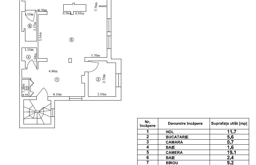 MANSARDA BOEMA IN VILA || P+1+M || 2 - 3 CAMERE || DOROBANTI - Schiță 23