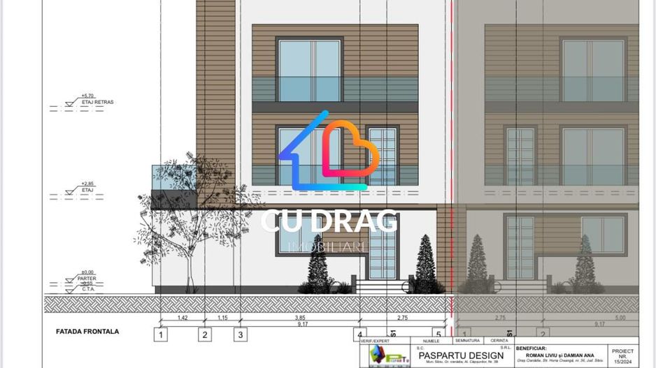 Duplex nou 4 camere - in apropierea zonei Lupeni, Sibiu sup utila 109 - Poză 1