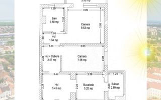 3 camere | etaj 2 | centrala proprie | renovat | zona excelenta | - Poză 16