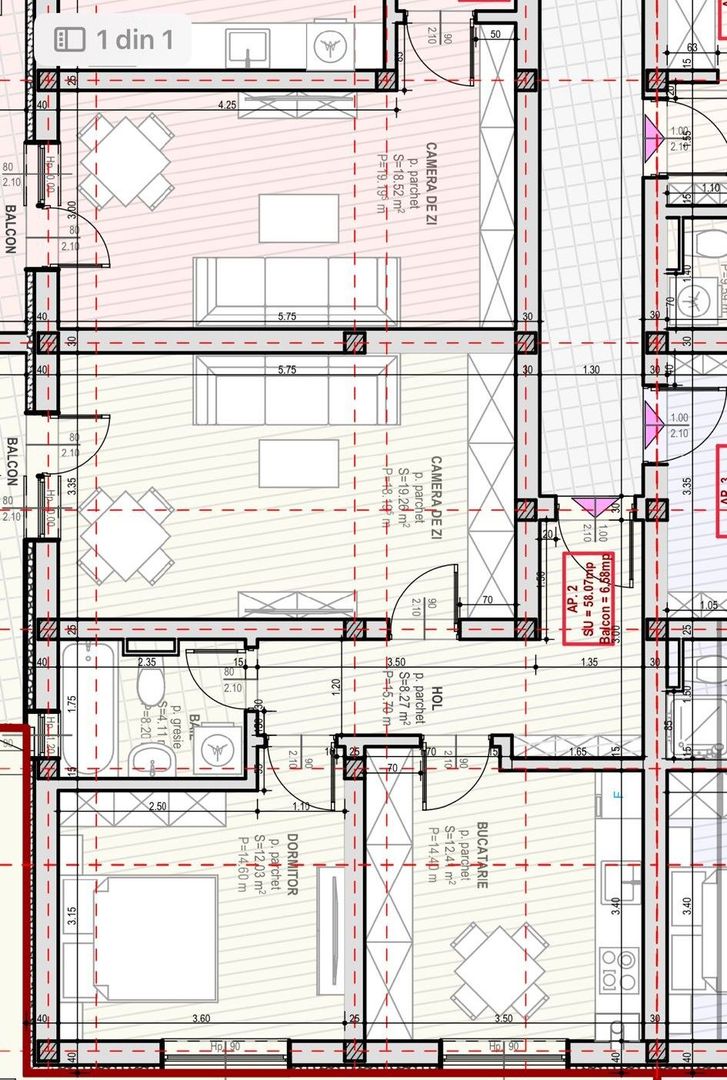 Apartament 2 camere cu bucatarie separata - Str. Unirii, Selimbar - Poză 9