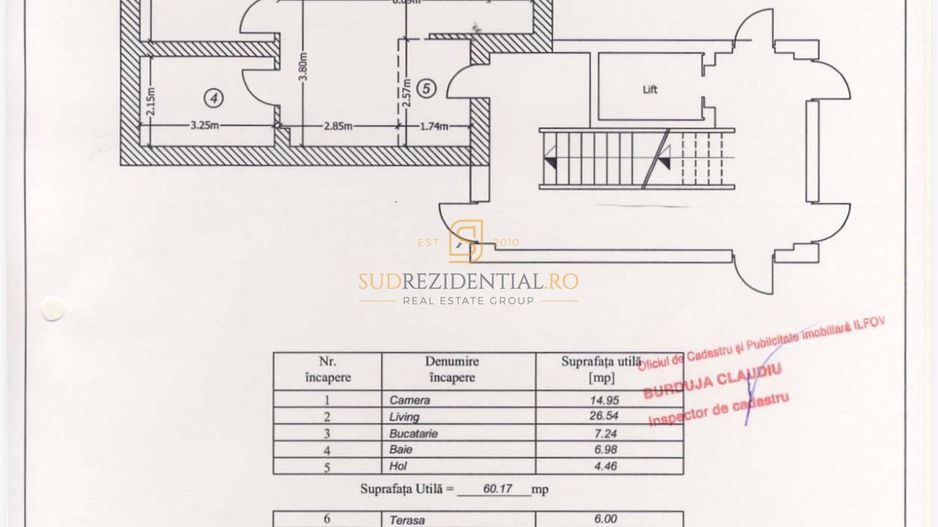 Apartament 2 camere, Confort City, Splaiul Unirii, Comision 0% - Schiță 12