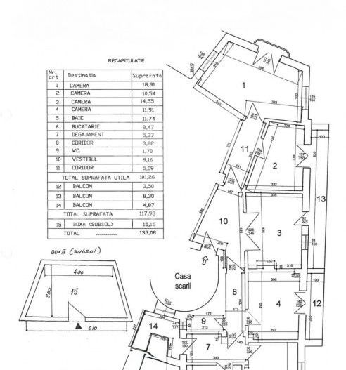 COMISION 0 | Apartament 4 camere Centru | Boxa | 3 Balcoane | Ideal Investitie - Poză 39
