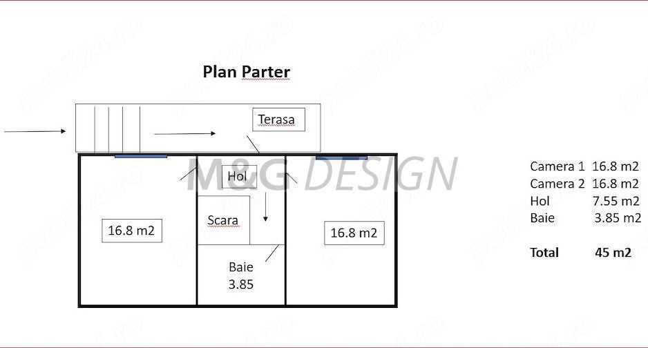 Apartament zona Casa Tineretului la casa - Schiță 5