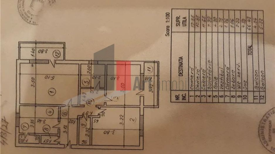 Vânzare apartament 3 camere decomandat cu centrală Brâncoveanu - Izvorul Rece - Poză 10