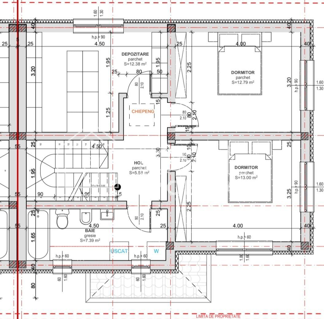 Casa Tip Duplex cu 4 camere si gradina, zona Selimbar - Schiță 8