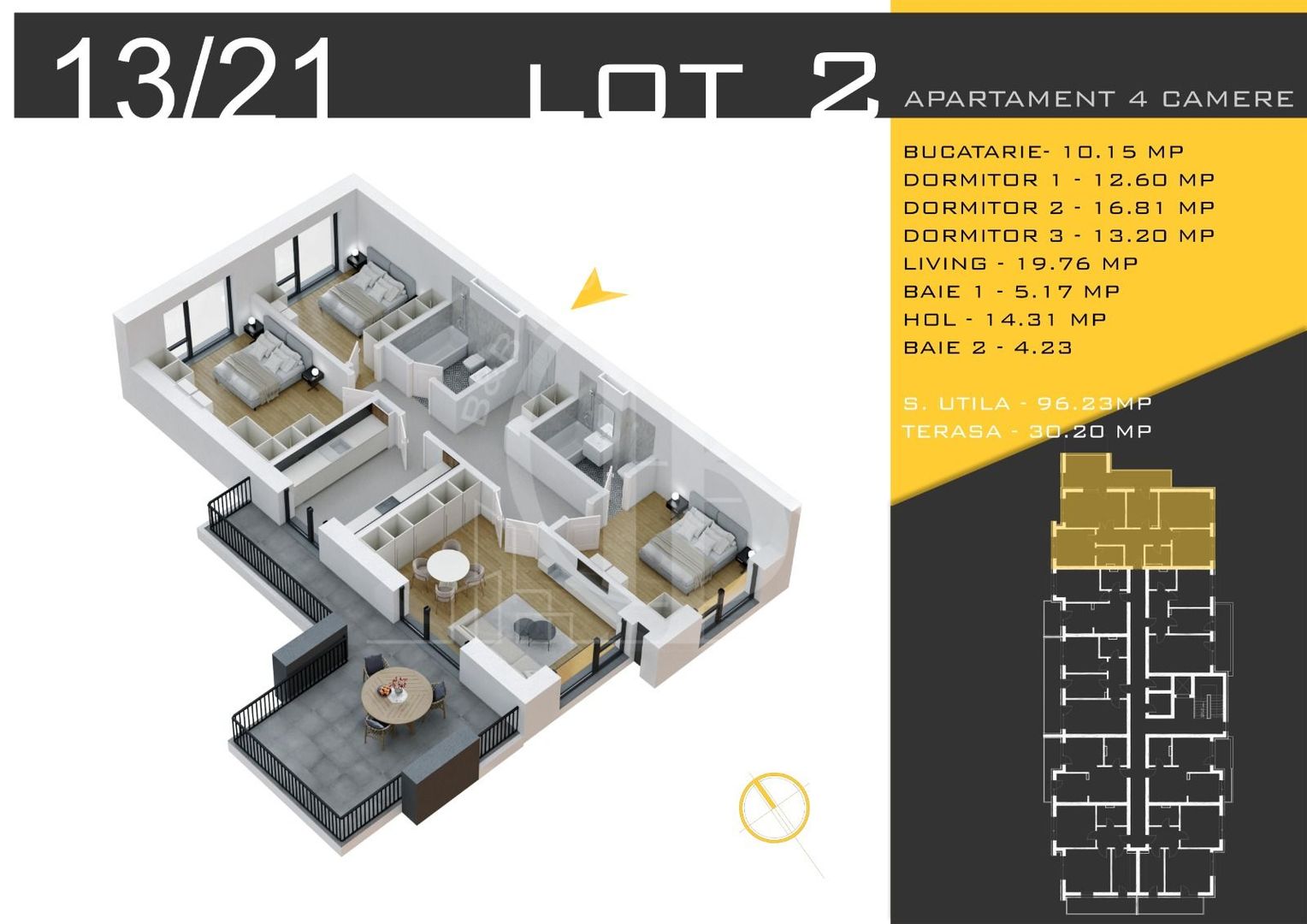 4 camere  Titan Pallady  Metrou Nicolae Teclu - Schiță 12