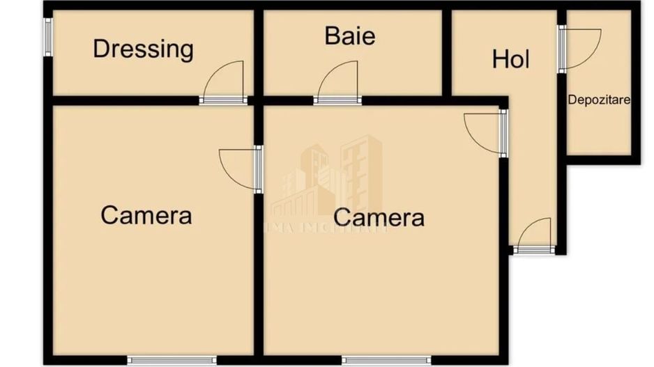 Apartament 2 camere semidecomandat Brasovul vechi - Schiță 23