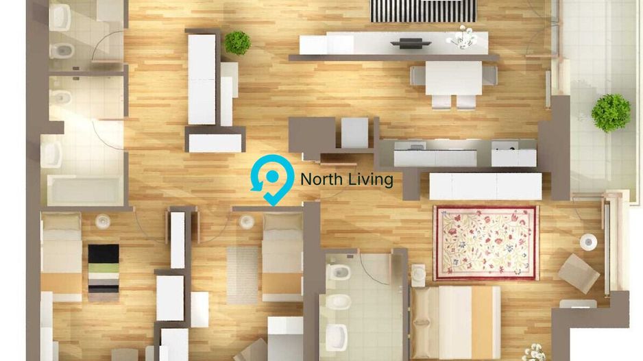 4 Camere | 118 mp | Aleea Privighetorilor -Baneasa | - Poză 2