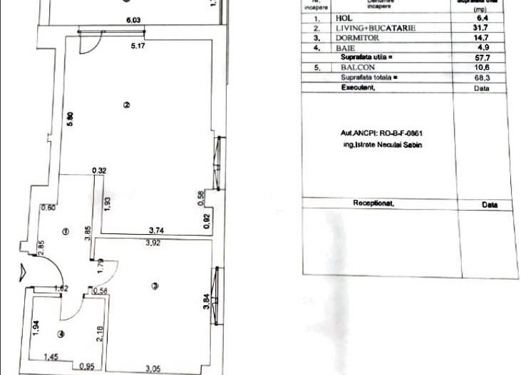 Apartament 2 camere Pipera Loc de parcare inclus in pret - Schiță 10