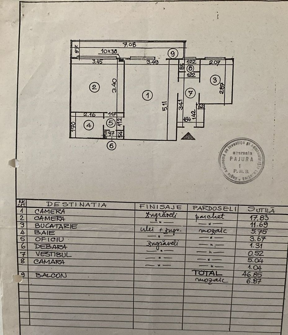 Apart. 2 camere semidecomandate  Ion Mihalache | Et 6 7   56mp  Metrou 1 Mai - Poză 1