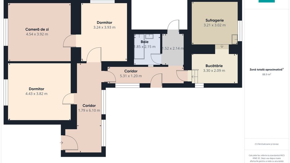 Casă cu 3 camere din văiugă în Macea - Poză 8