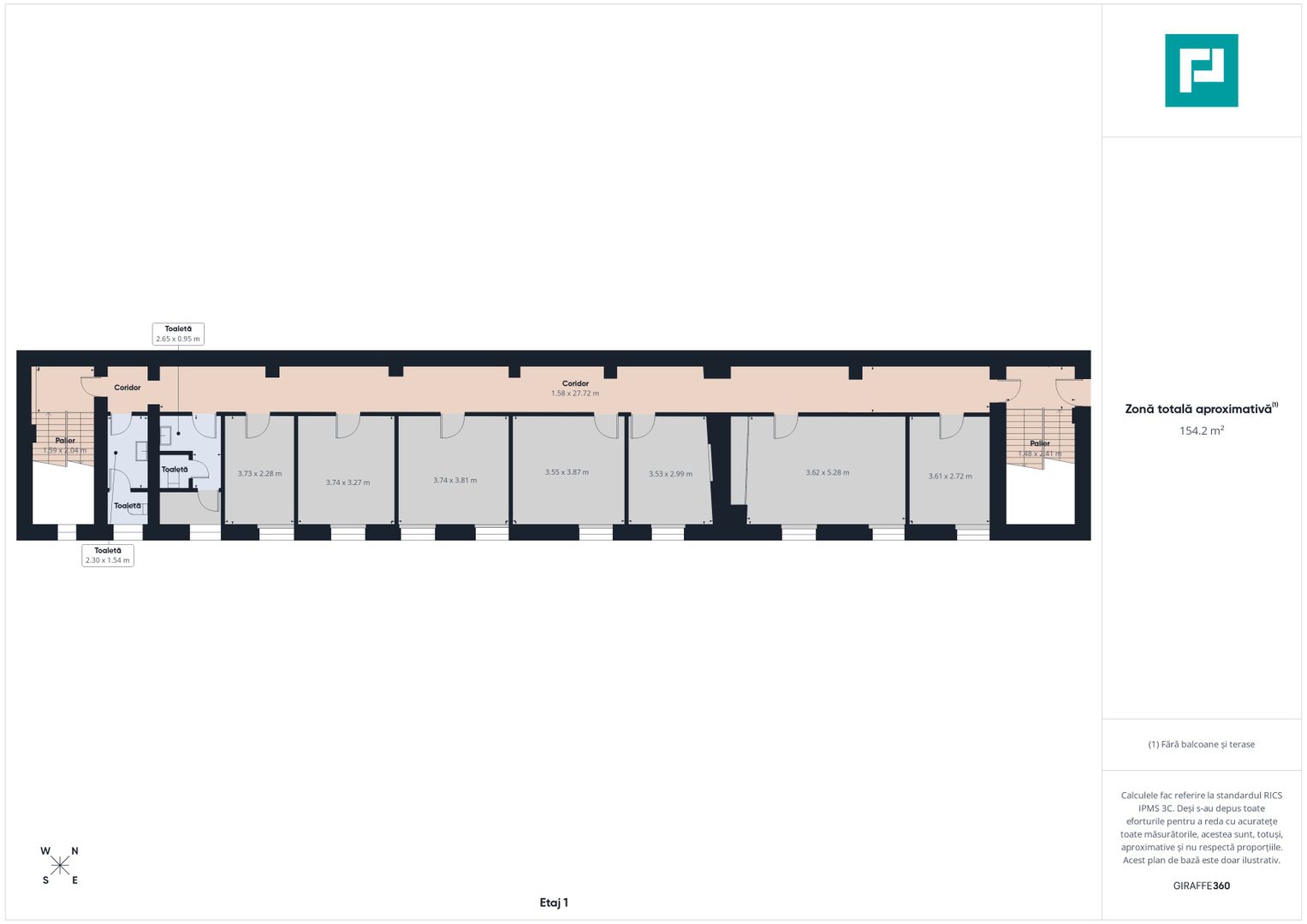 Birouri Ultracentrale, 154 mp, Parcare cu bariera - Poză 10