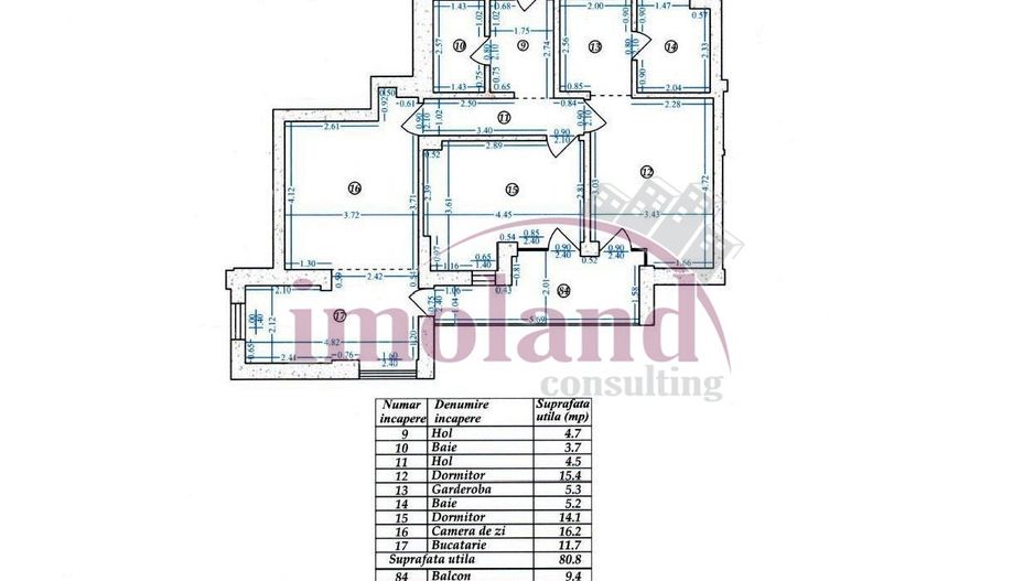 Vanzare - apartament 3 camere - mobilat&utilat + loc de parcare - Aviatiei - Schiță 19