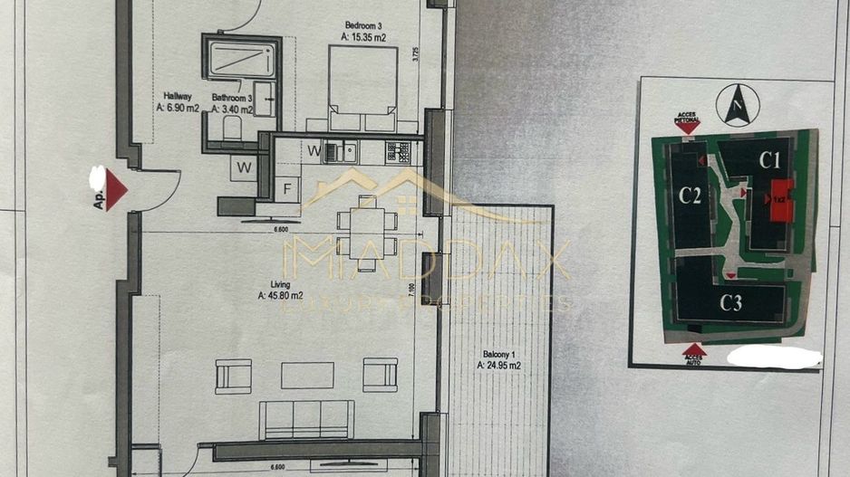 Apartament cu 4 camere *183mp* - Prima Inchiriere // Stejarii - Baneasa - Schiță 56