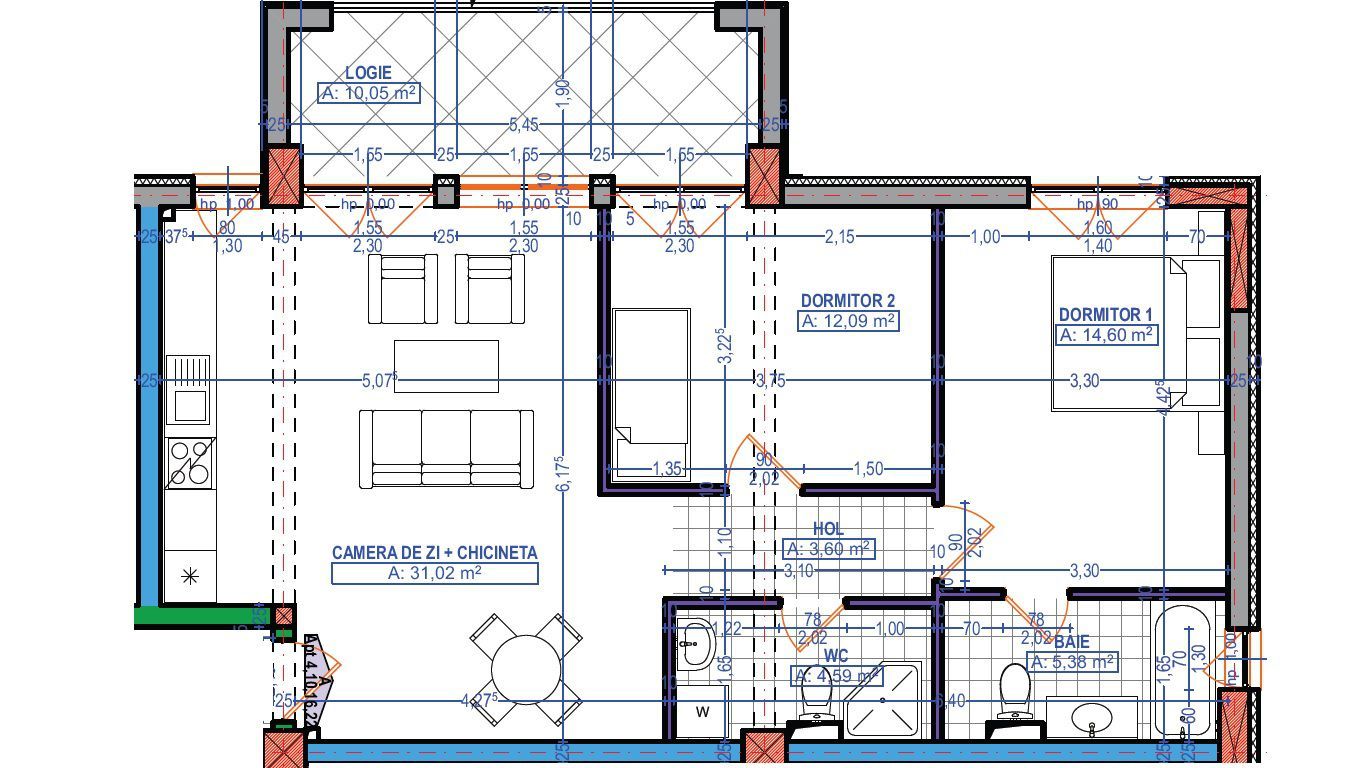 Dezvoltator | Apartamente disponibile imediat | 3 camere | 2 bai - Poză 16