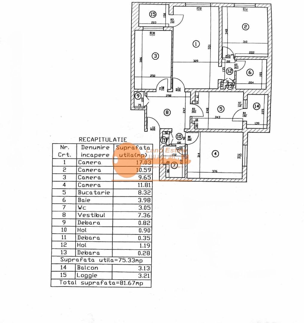 Apartament 4 camere – 10 min metrou Dristor - Schiță 8