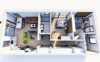 Apartament 3 camere  , 88,7 mp utili , Etaj 1 - Poză 6