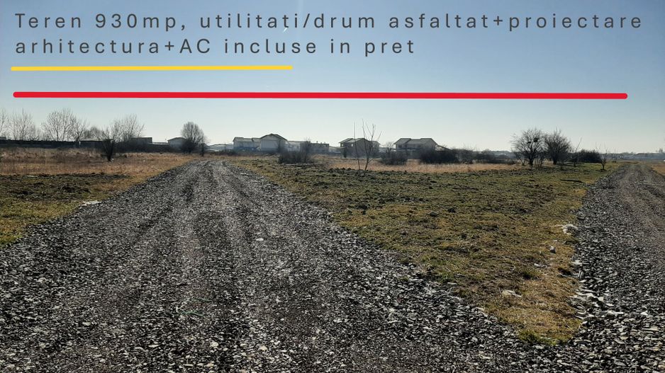 Teren - super pret+proiectare+utilitati - Poză 1