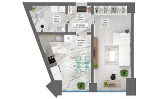 Vânzare, apartament premium cu o cameră, priveliște deosebită - Poză 4