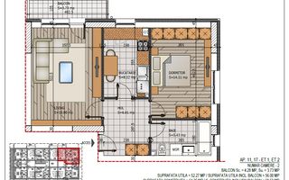 Theodor Pallady - 2 camere - Prima închiriere - Parcare inclusa - Schiță 14