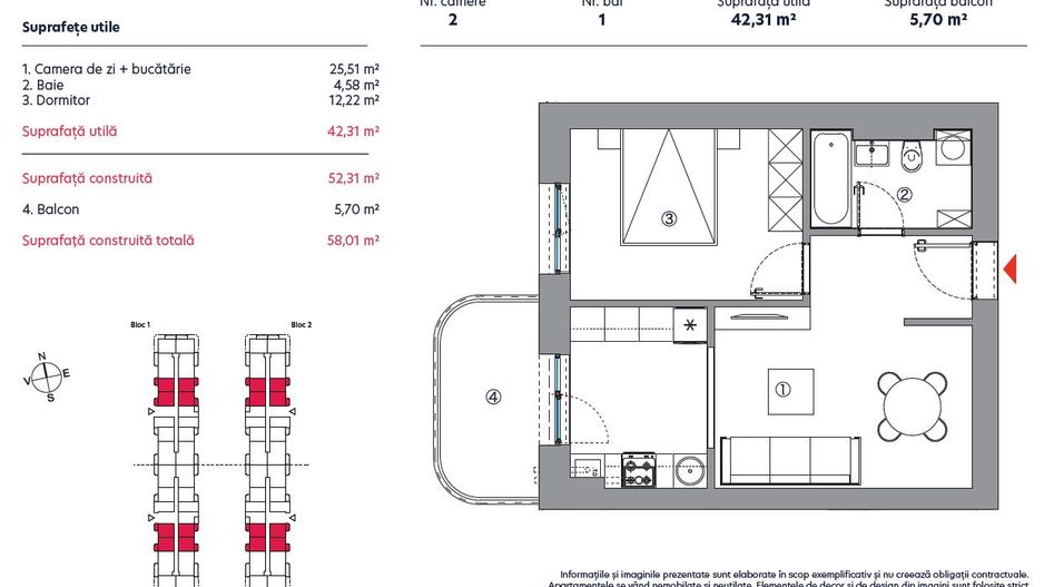 APARTAMENT 2 CAMERE | PROIECT NOU | METROU ANGHEL SALIGNY - Poză 10