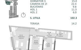 Apartament nou 4 camere cu supanta BRD Mărăști | Comision 0% - Poză 2