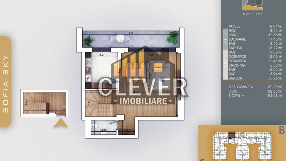 3 Camere Scara Interioara-Incalzire in Pardoseala-Sector 3 - Poză 2